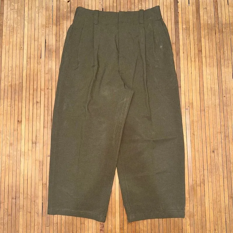 UNIQLO X MARNI REAL WIDE FIT BALLOON TROUSERS FLARE PANTS photo 1