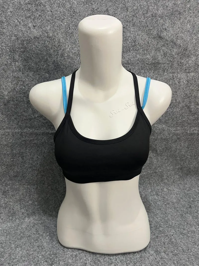 BARU Sport Bra Vogo - Atasan Olahraga black blue - 1pcs photo 1