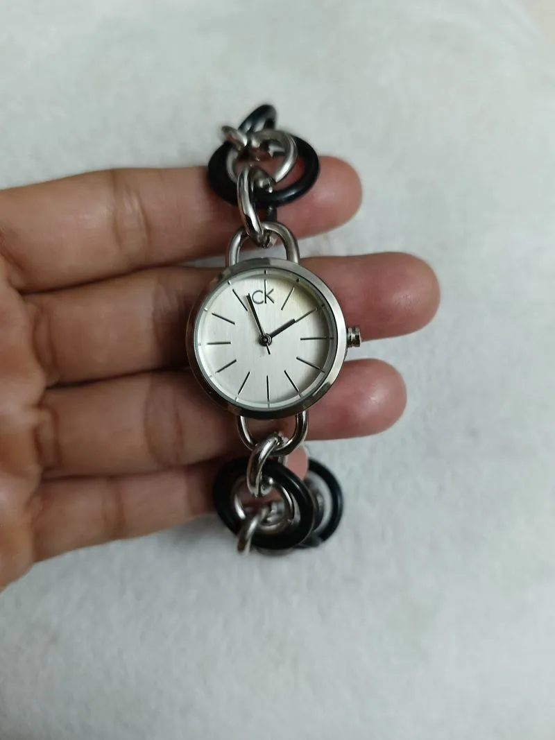 Vintage square link strap CK watch photo 1