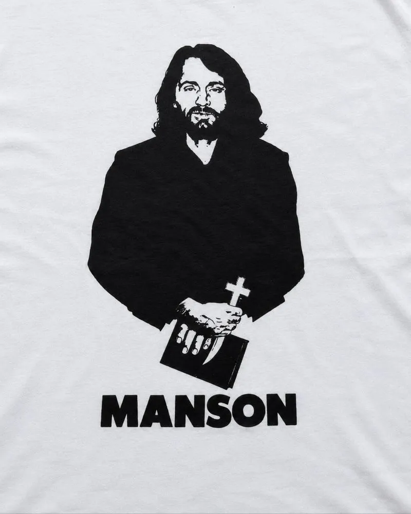 Charles manson Portrait Quote Tee photo 1