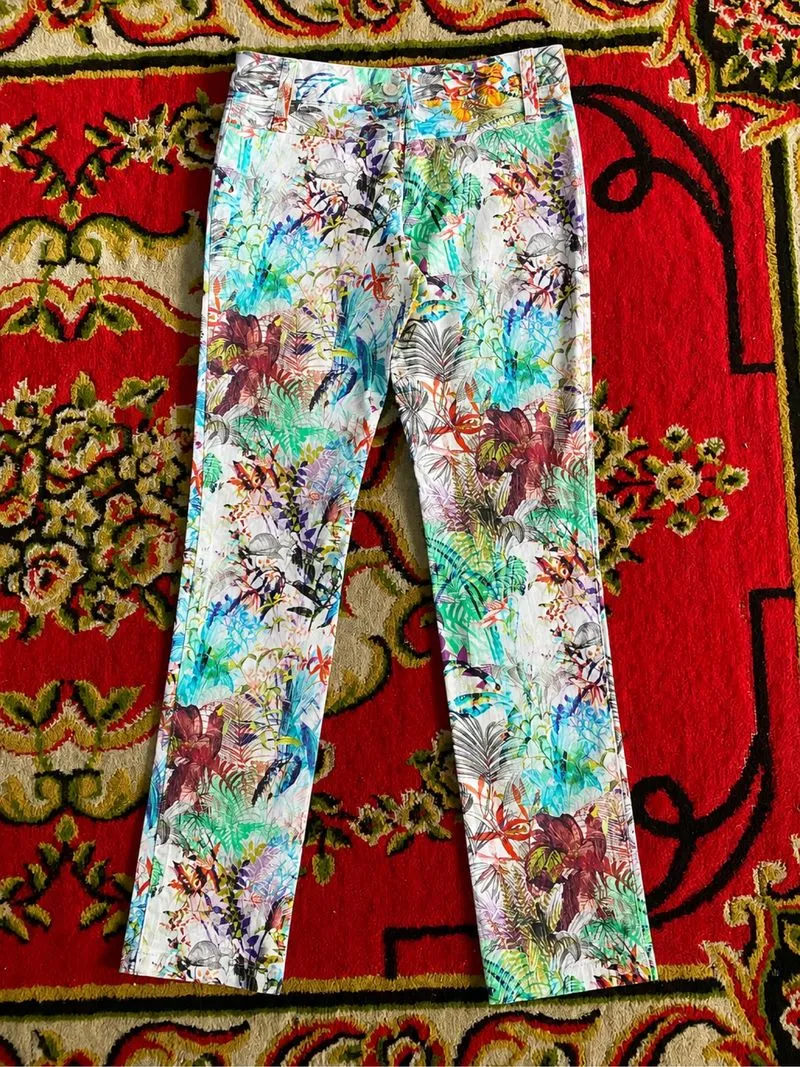 Issey miyake Ritsuko shirahama flower grapic pants  photo 1