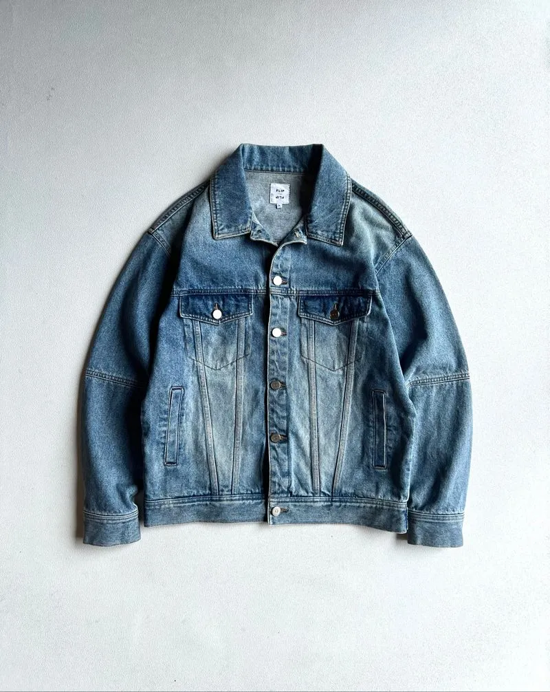 Trucker Denim Tebal Back Print by Flip (Koleksian)  photo 1