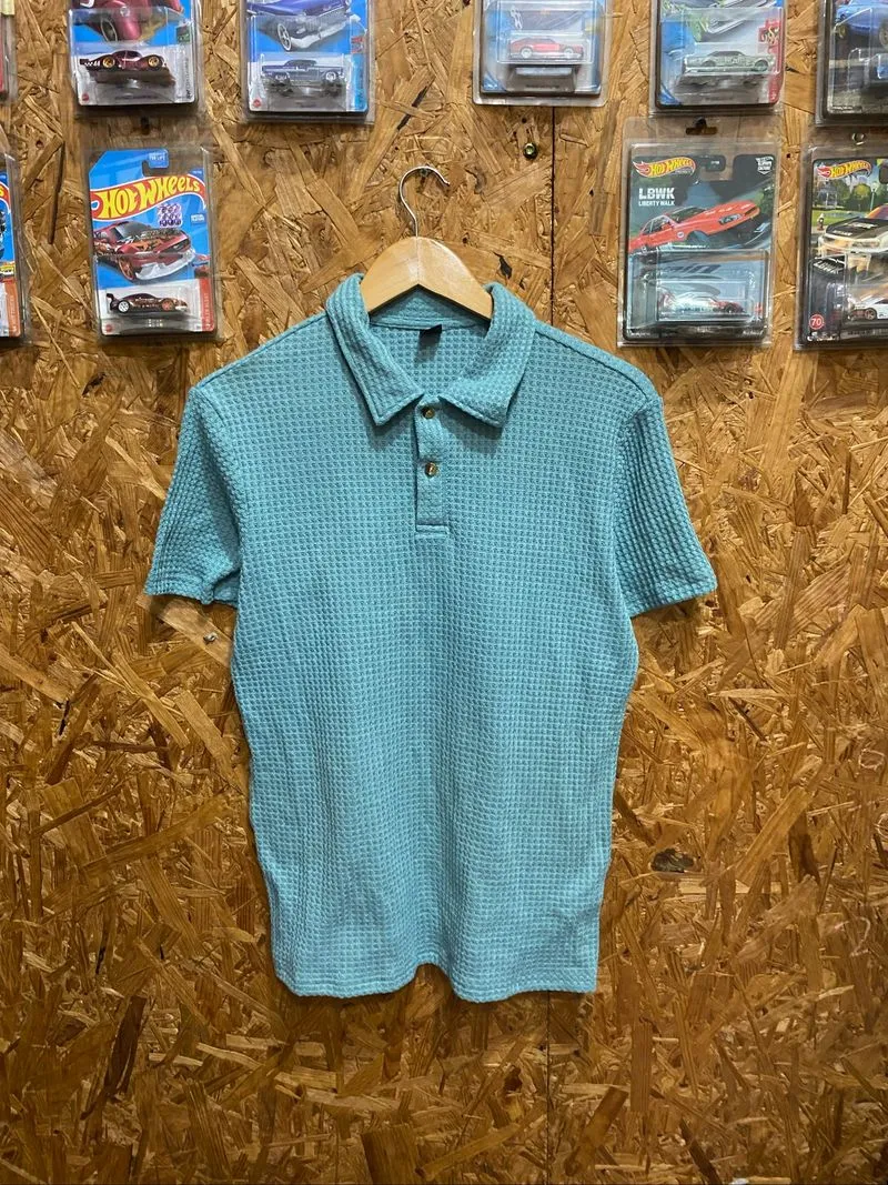 kaos polo linen shein photo 1