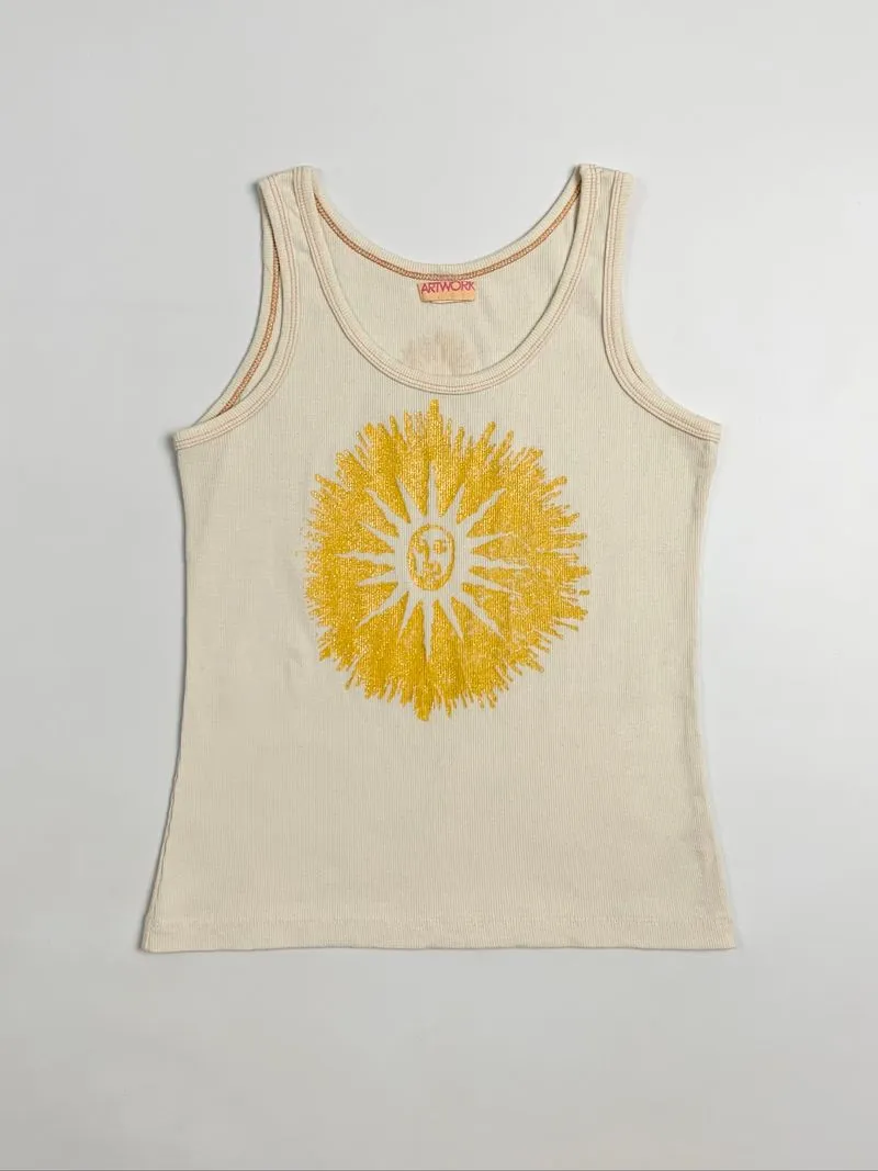 Y2k ARTWORK Tank Top Graphic The Face Of Sun photo 1
