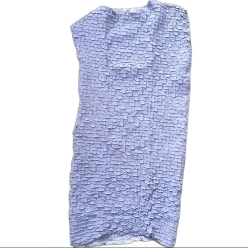 Issey Miyake Casual Maxi dress Wanita gray blue photo 1