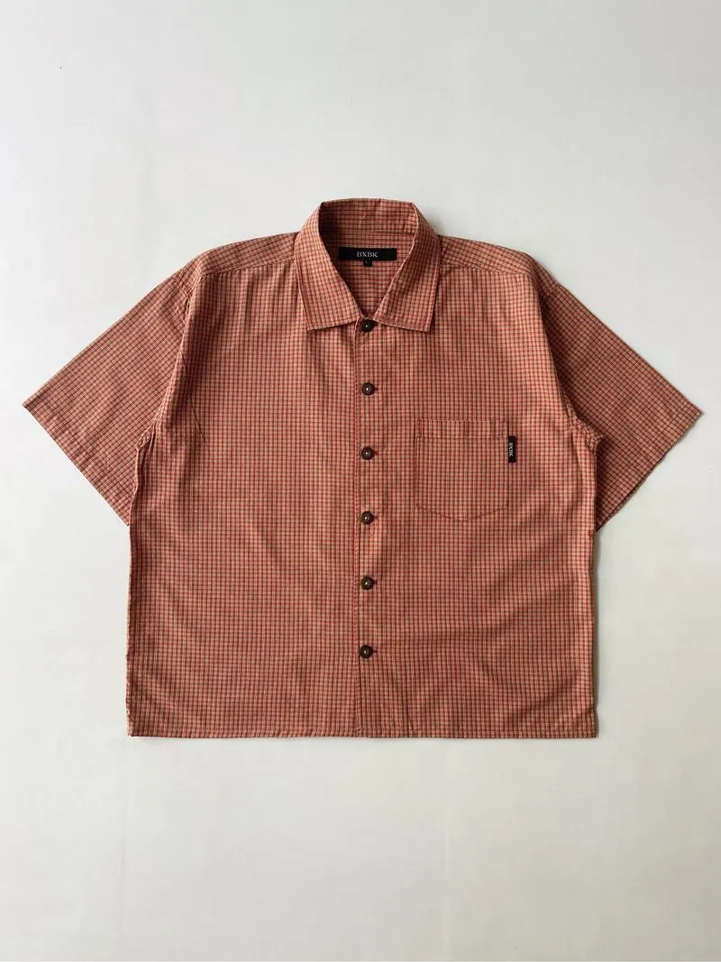 BXBK multiplaid boxy shirt  photo 1