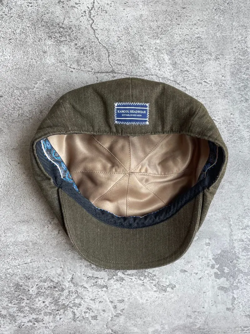 Kangol Suited Ripley Newsboy Cap Olive Green photo 1