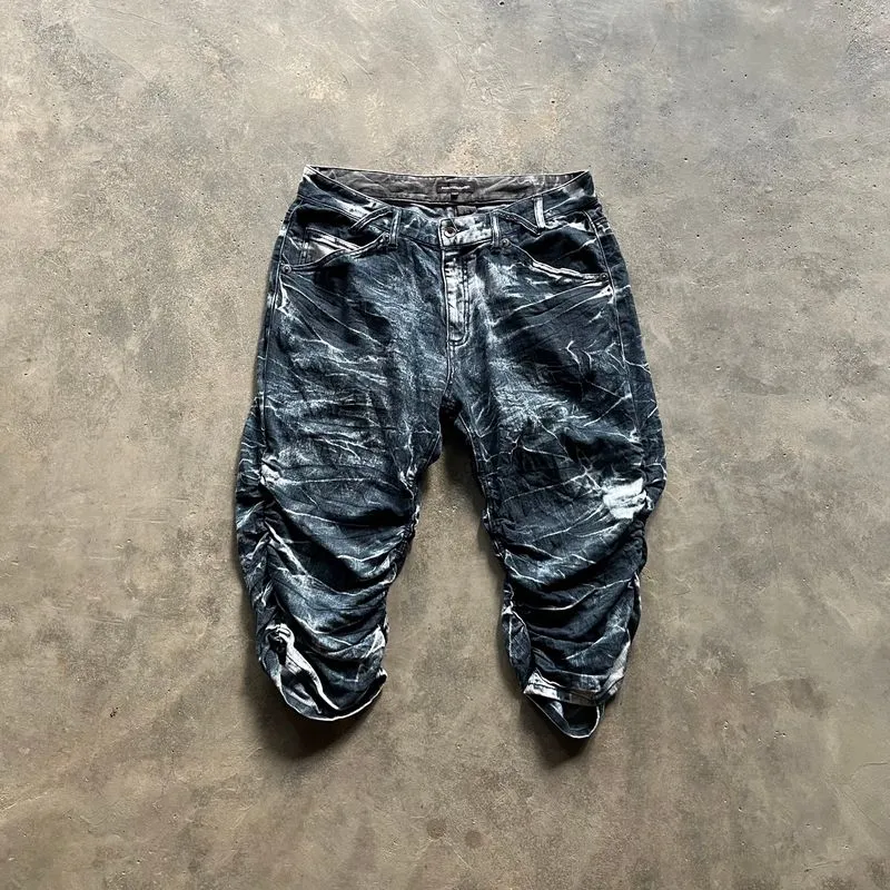 Y2k Semantic design acid pants photo 1