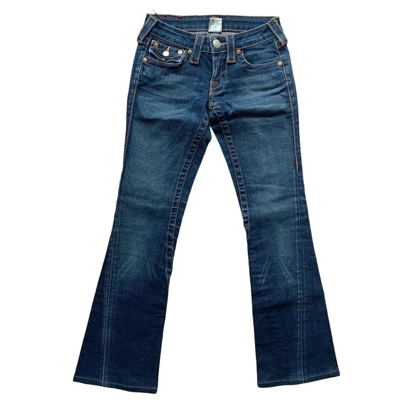 True Religion Casual Flare pants Wanita blue photo 1