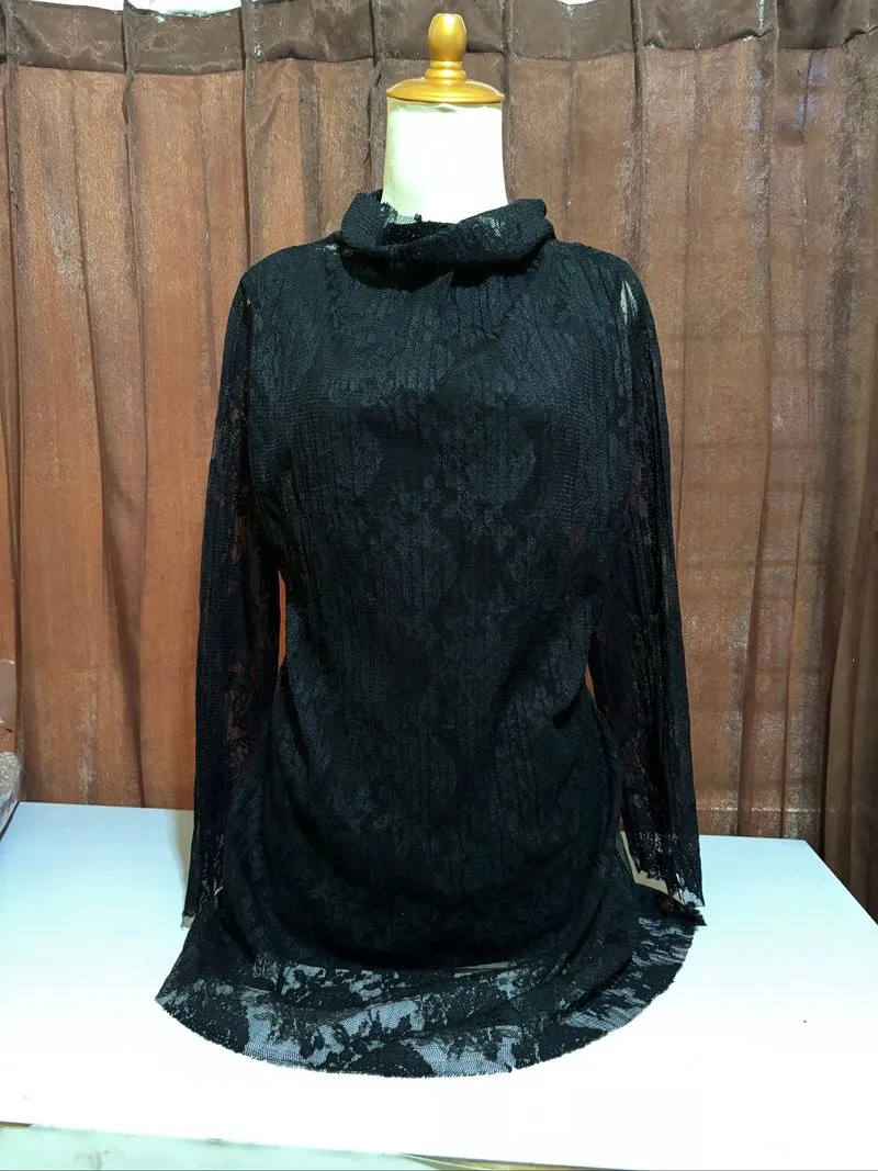 Blouse hitam vintage gothic style kebaya photo 1