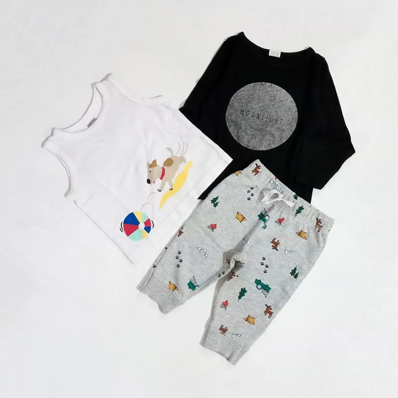 Setelan Kids white black photo 1