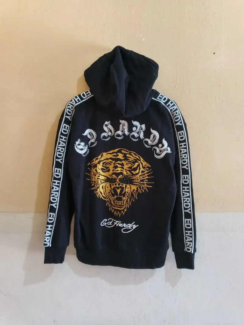 Hoodie Zip Ed Hardy Spellout  photo 1