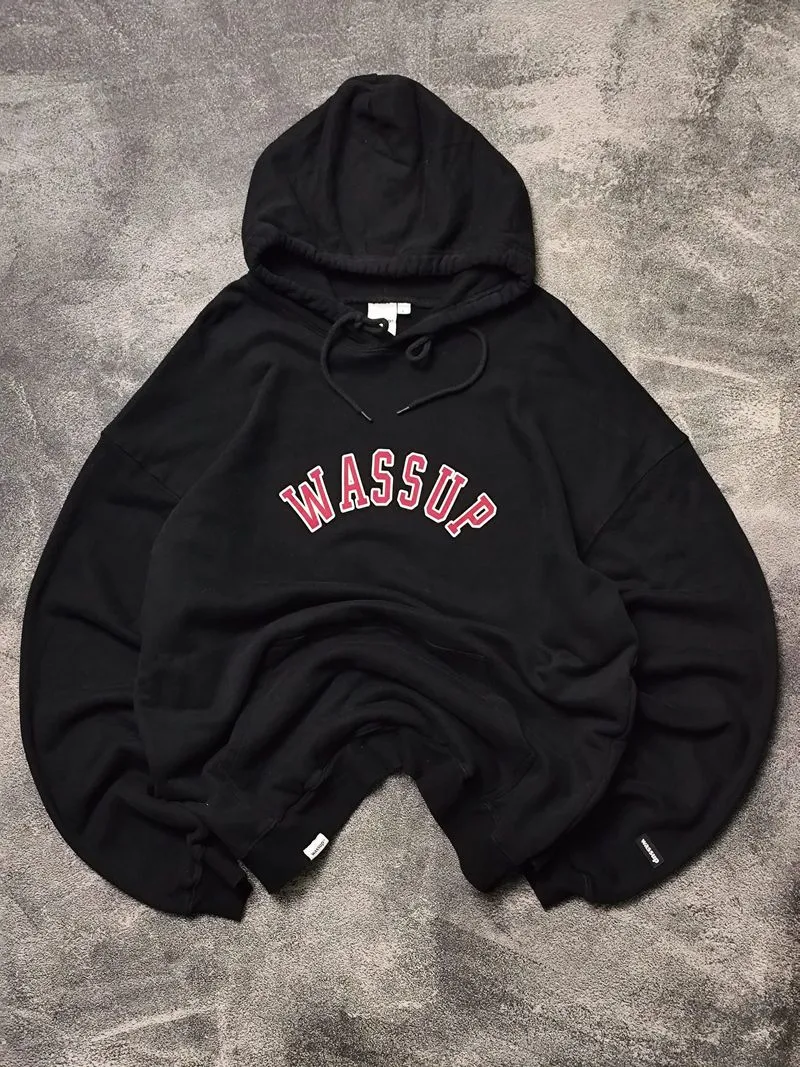 WASSUP BLACK HOODIE photo 1
