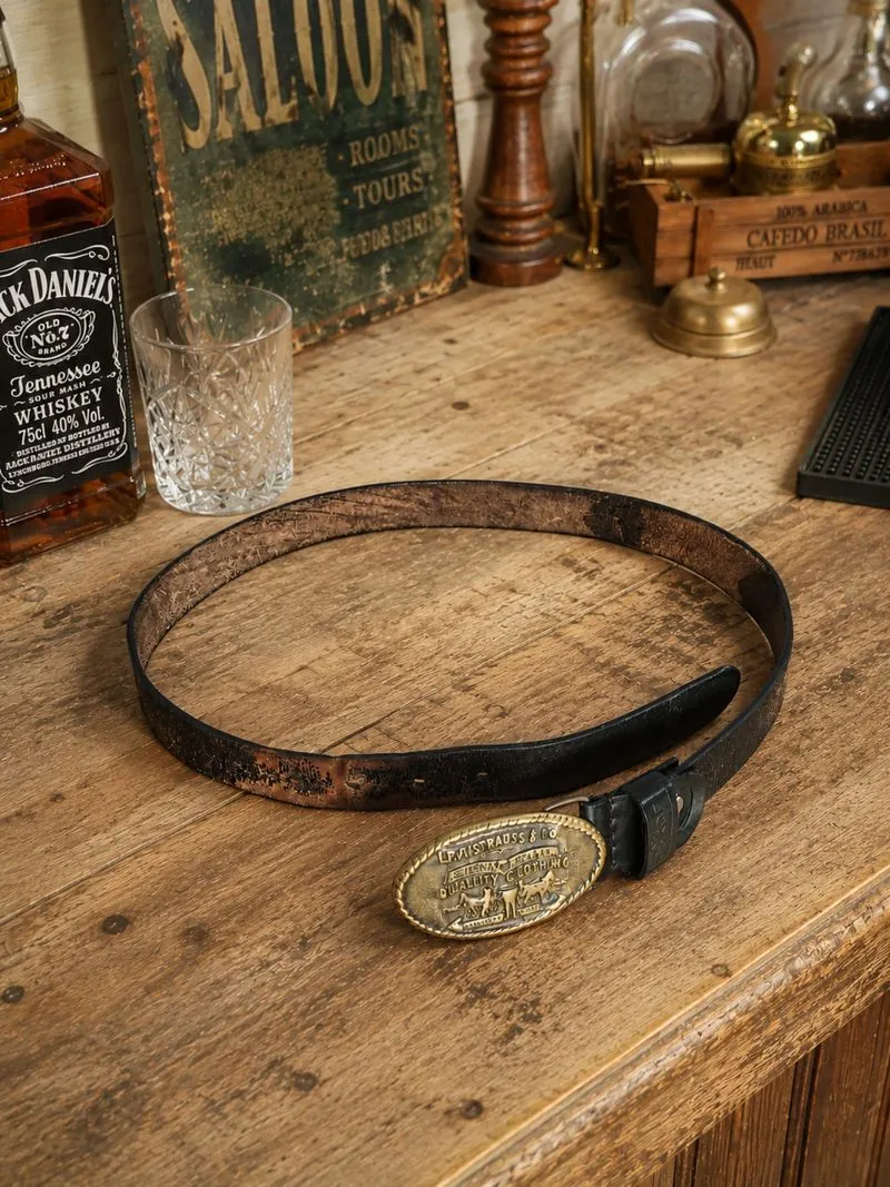  Vintage Leather Belt  photo 1