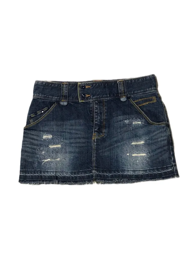Y2K grunge goth nano universe denim mini skirts photo 1