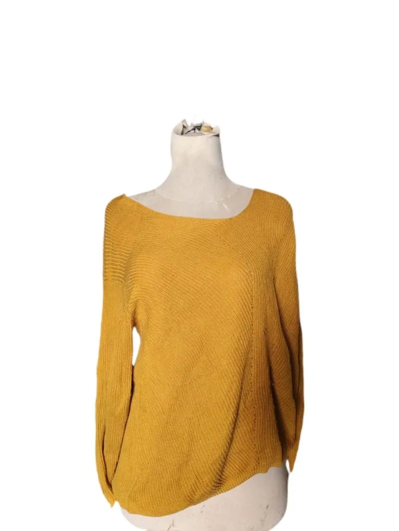 Knitwear Mustard Model Batwing photo 1