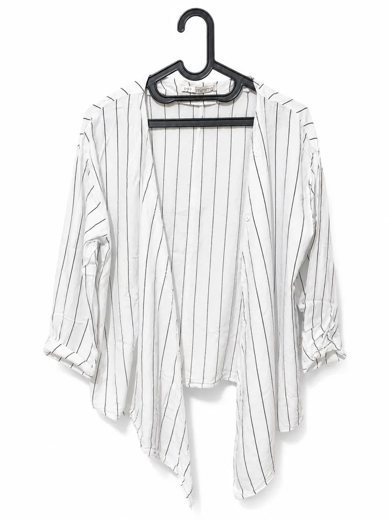 Longline stripped cardigan photo 1