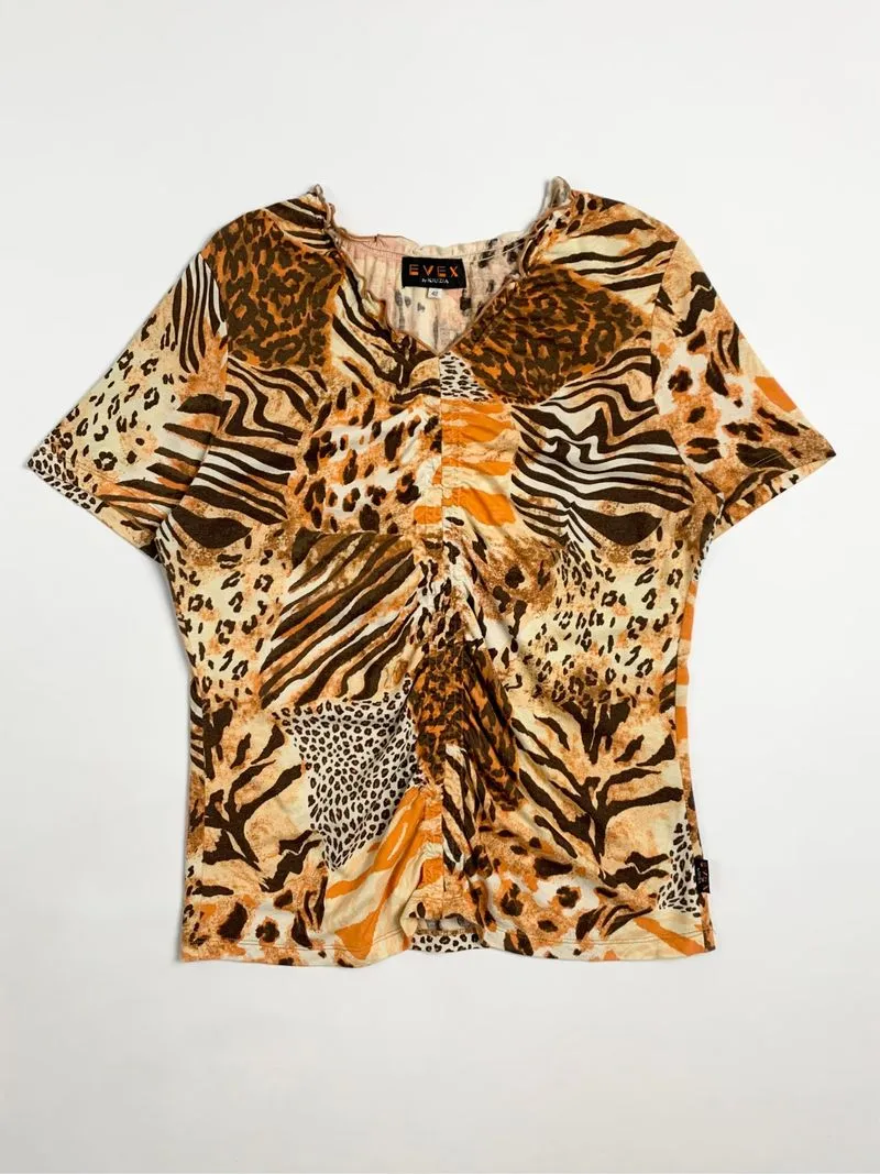 Y2k Evex By Krizia Animal Skin Graphic 00s photo 1