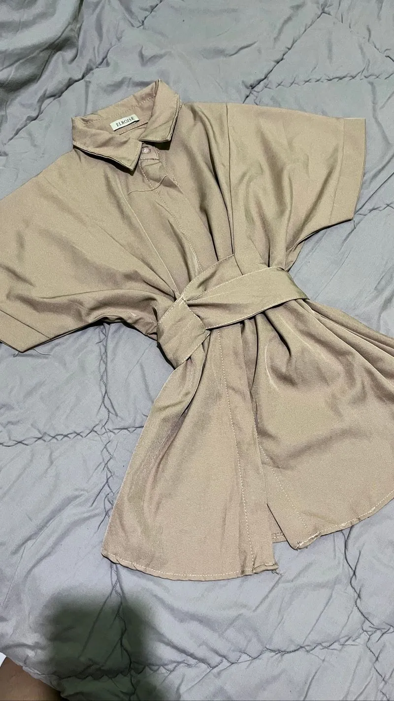 Kemeja Elroise Warna Beige photo 1