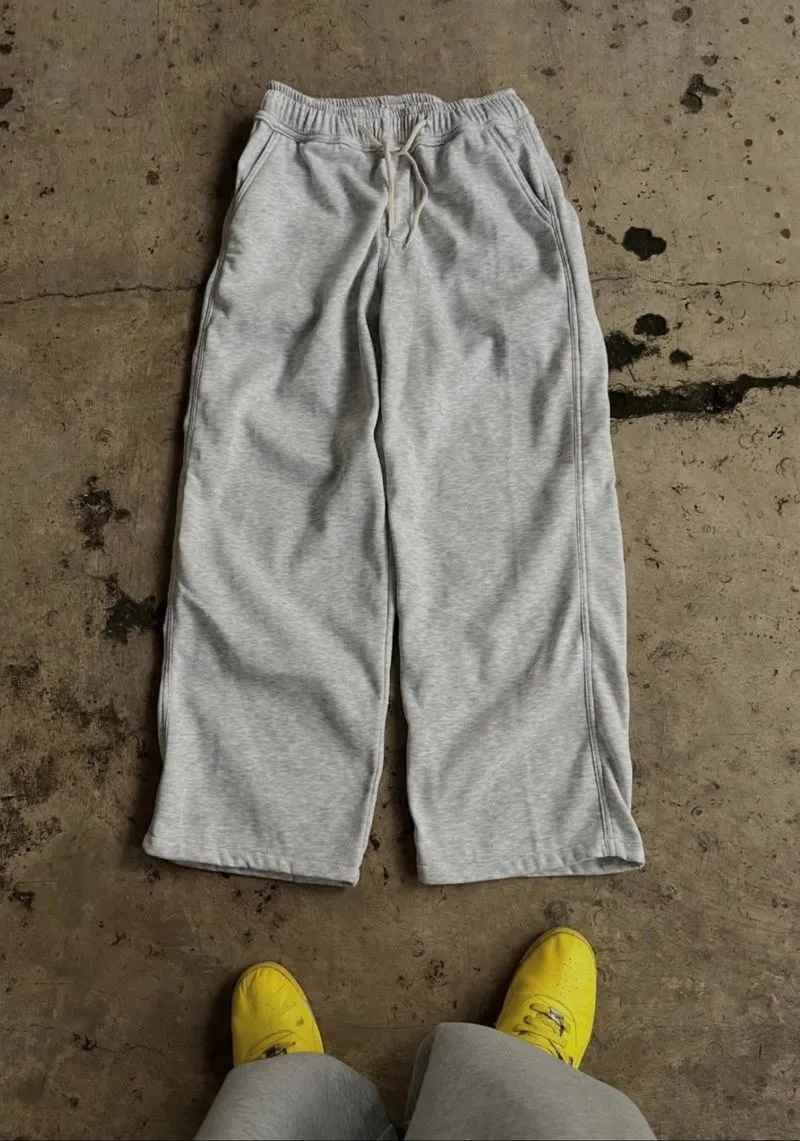 Baggy Sweatpants Grey Abu-abu alternatif Uniqlo photo 1