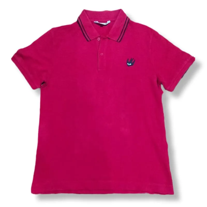 ALEXANDER McQUEEN SWALLOW BADGE SMALL LOGO POLO SHIRT | KAOS photo 1