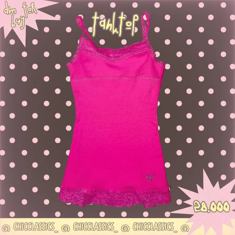 Tanktop justice pink Y2k  photo 1