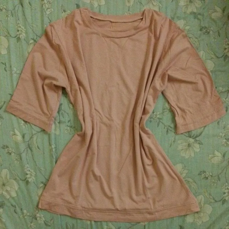 Kaos biasa warna pink photo 1