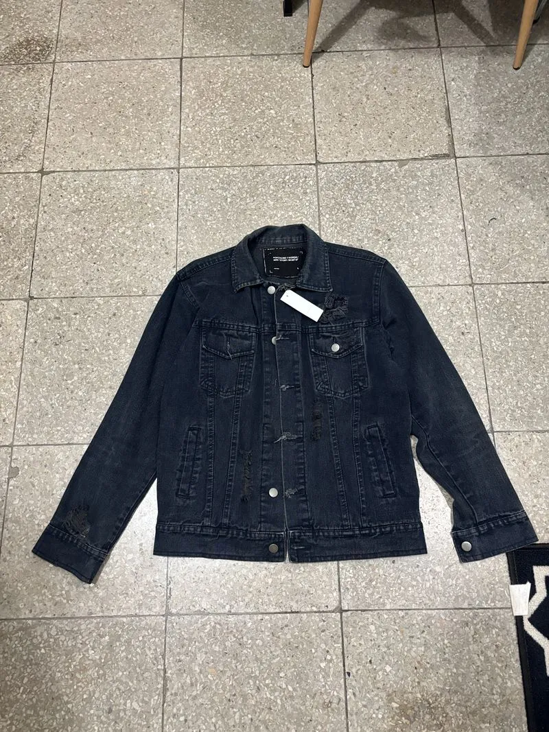 Grunge Denim jacket Pria black photo 1