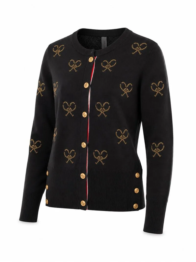 Thom browne cashmere cardigan womens photo 1