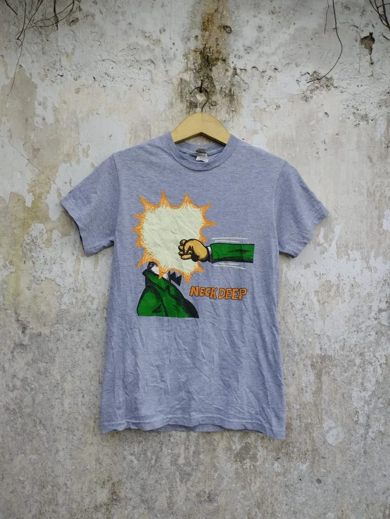 Gildan Emo Indie T-shirt Pria gray photo 1