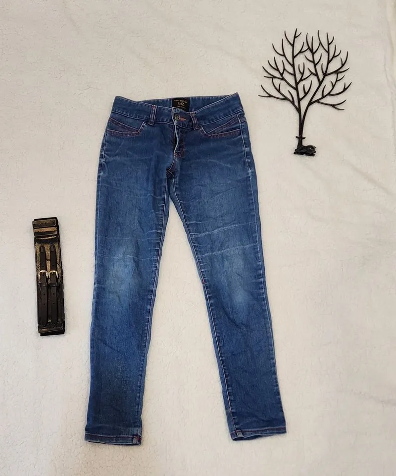 Casual Mom jeans Wanita navy photo 1