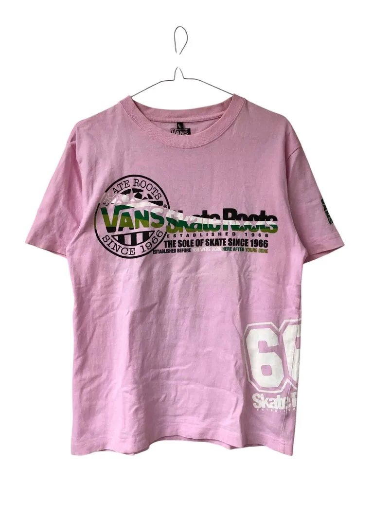 Vans Skate Roots Women Pink T Shirt photo 1