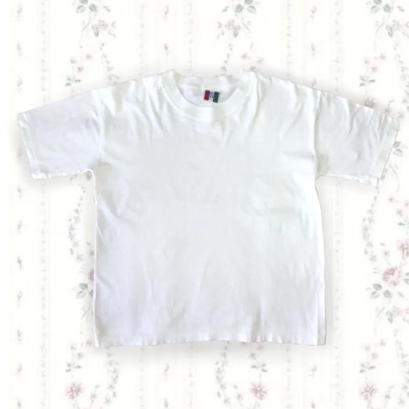 Streetwear Casual T-shirt Pria white photo 1