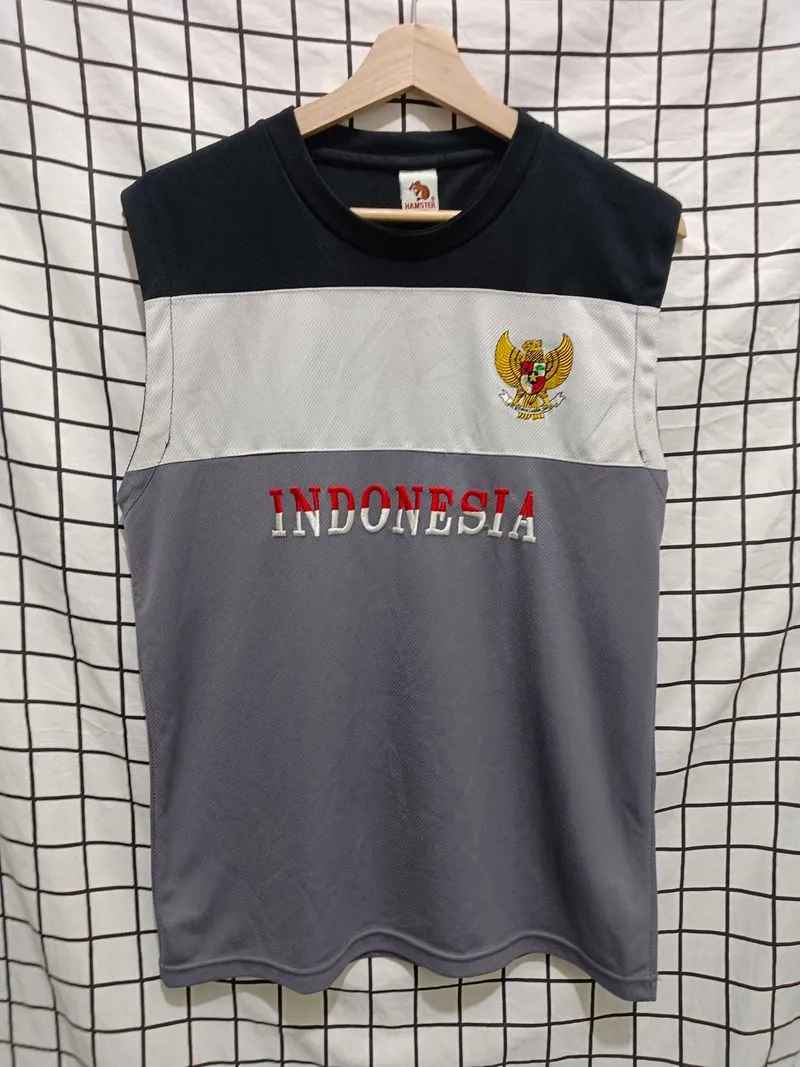 Kaos singlet pria motif Indonesia merk hamster collection photo 1
