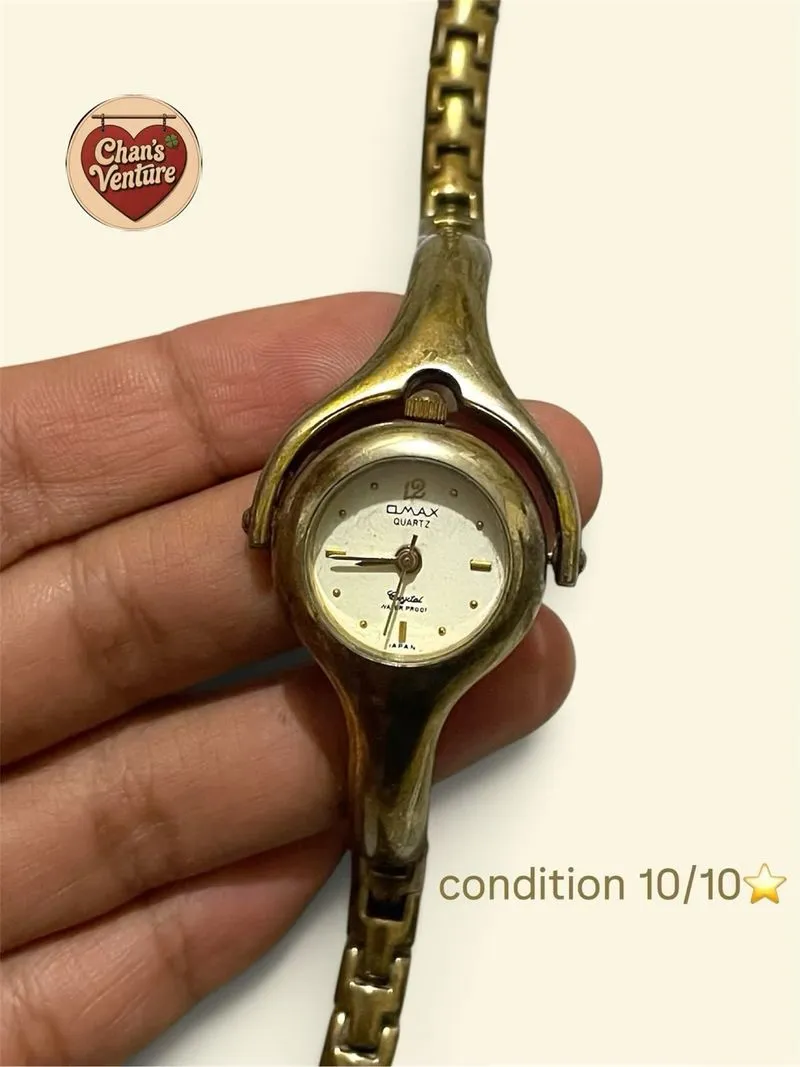 Vintage OMAX Quartz Bangle Watch photo 1