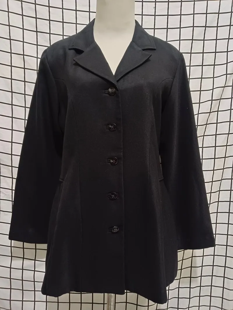 Blazer hitam formal wanita merk C.M.C size L photo 1