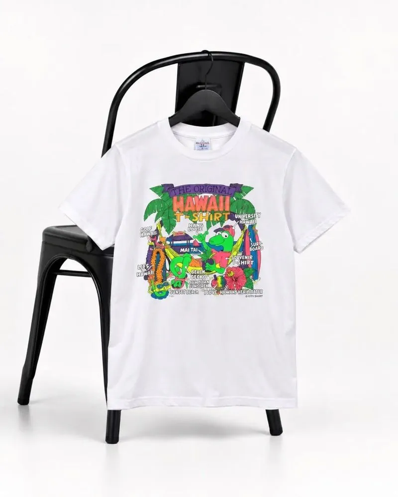 HAWAII - Kaos Vintage Putih Soft Te Size L photo 1