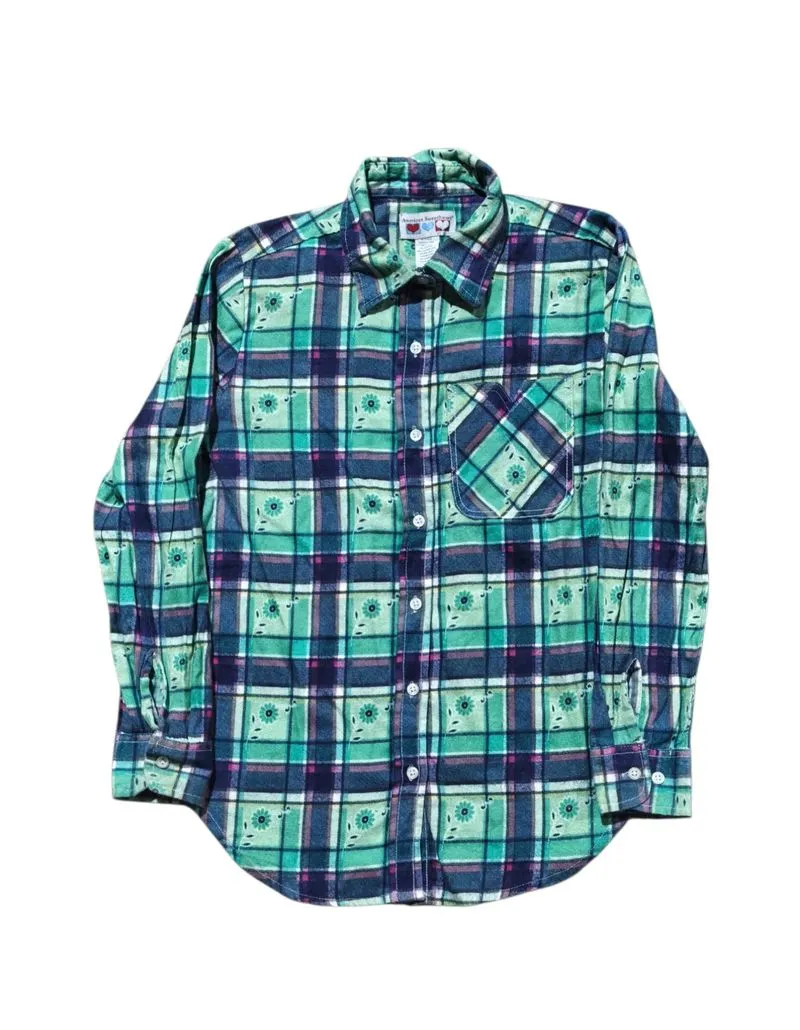 American sweetheart flannel shirt ethnic hippie boho photo 1