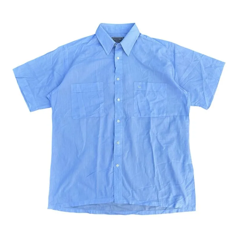Kemeja vintage dior double pocket logo bordir  uk M photo 1