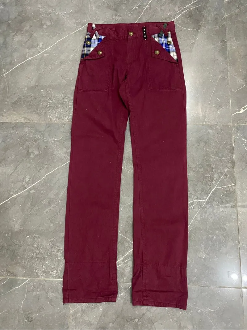 Dirtywolf Japanese Maroon Pants  photo 1