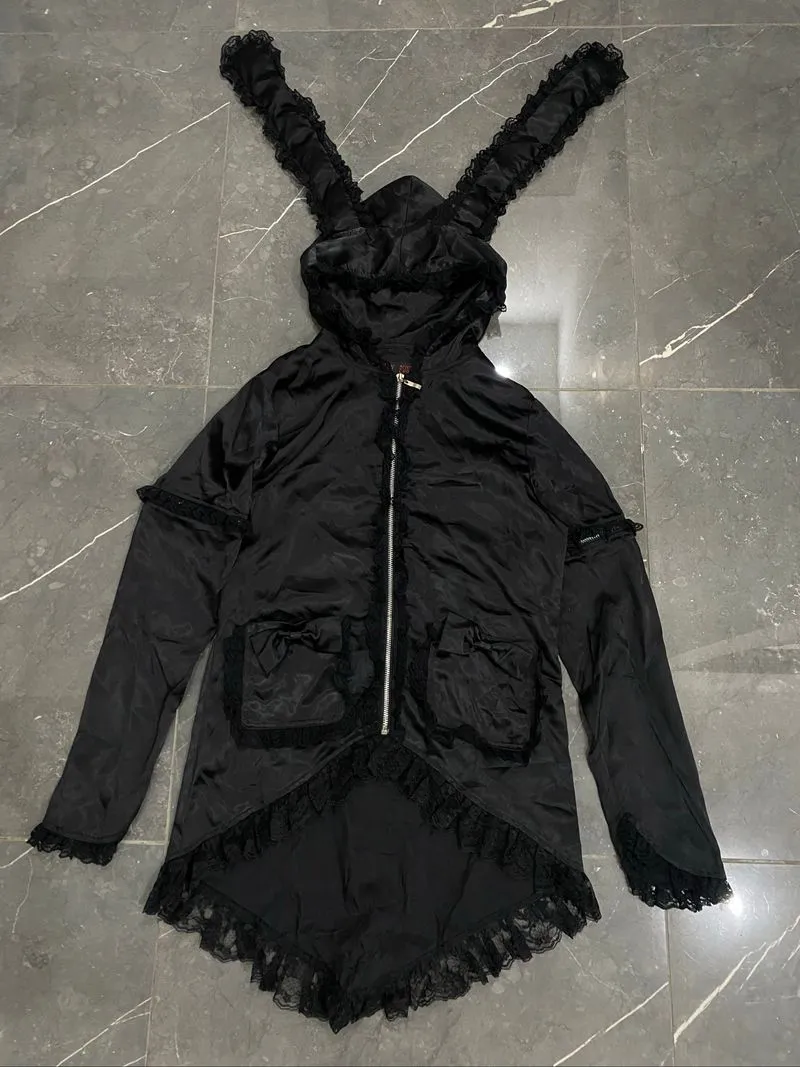 Crazypunk bunny hoodie acdcrag kawaii vkei photo 1