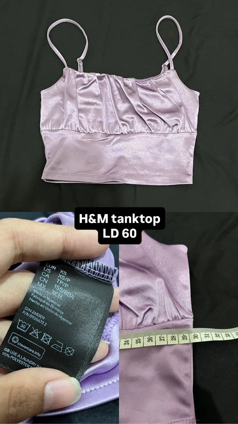H&M satin tanktop photo 1
