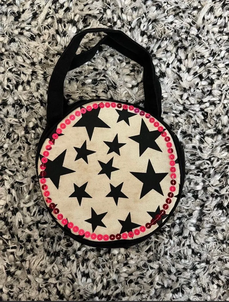 Y2K Handbag Wanita white black photo 1