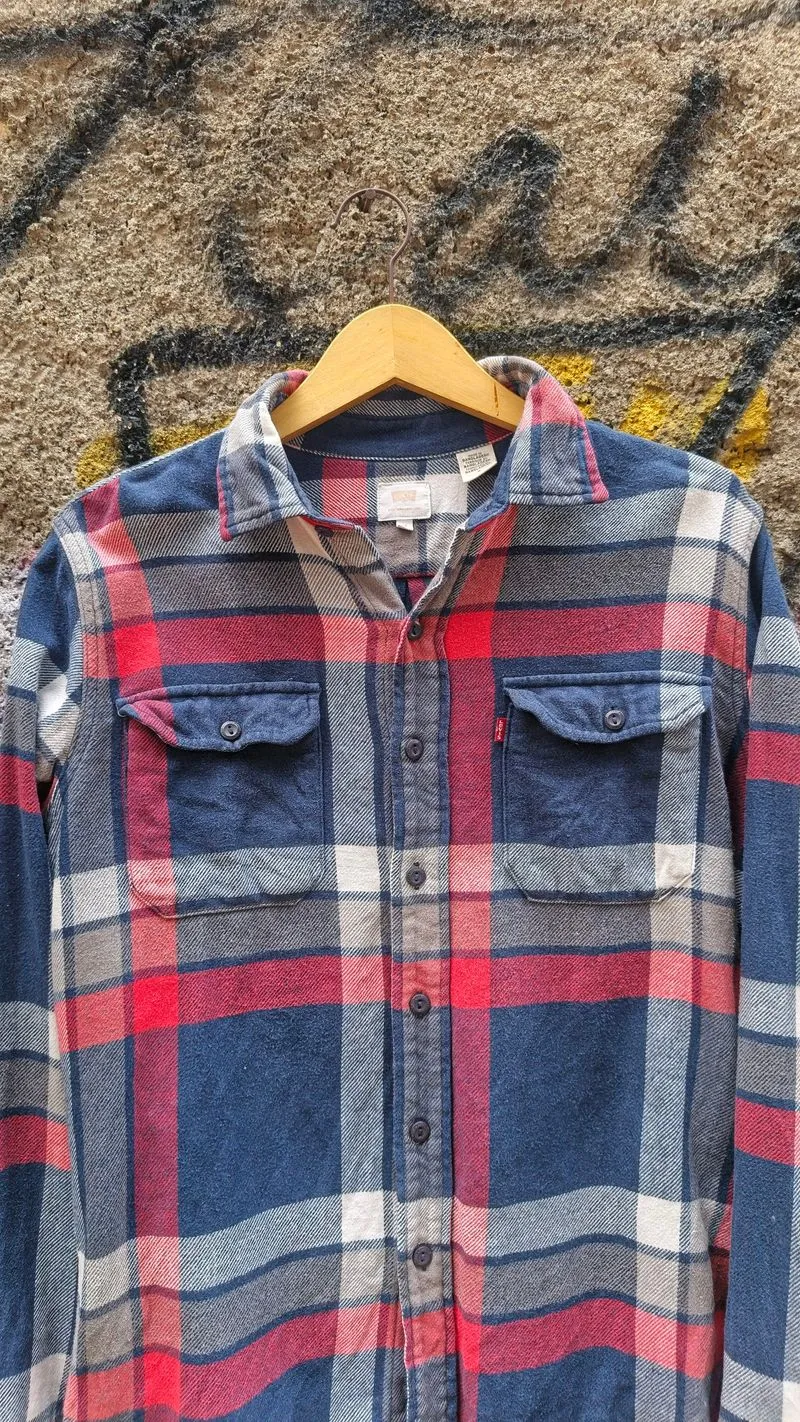 LEVI'S CHECK FLANNEL DOUBLE POCKET photo 1