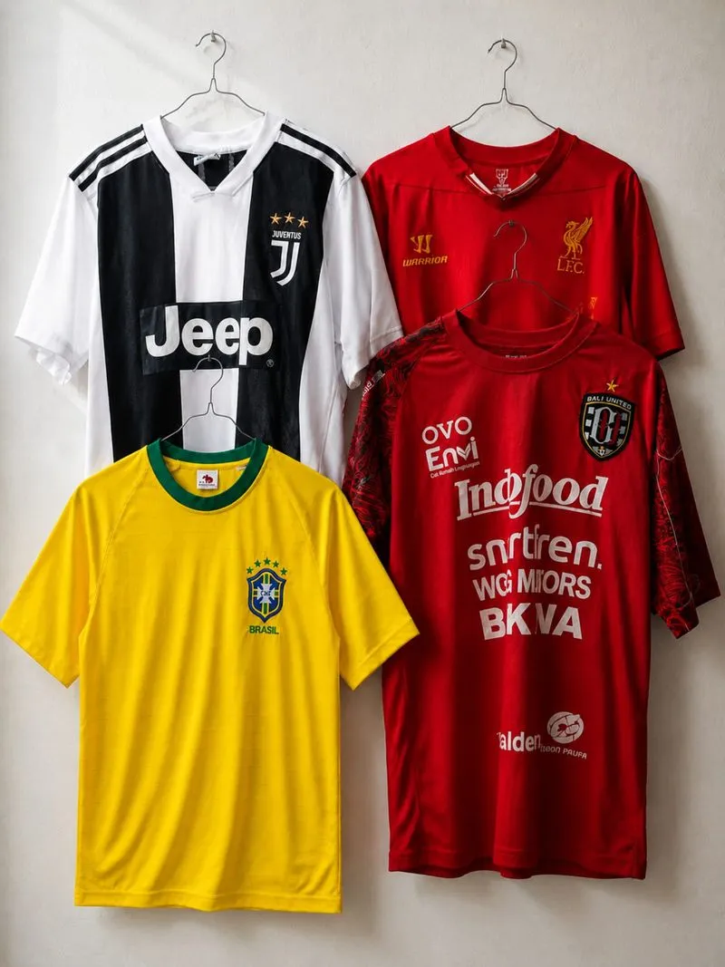 Borongan jersey Liverpool, Juventus,Bali United,Brasil photo 1