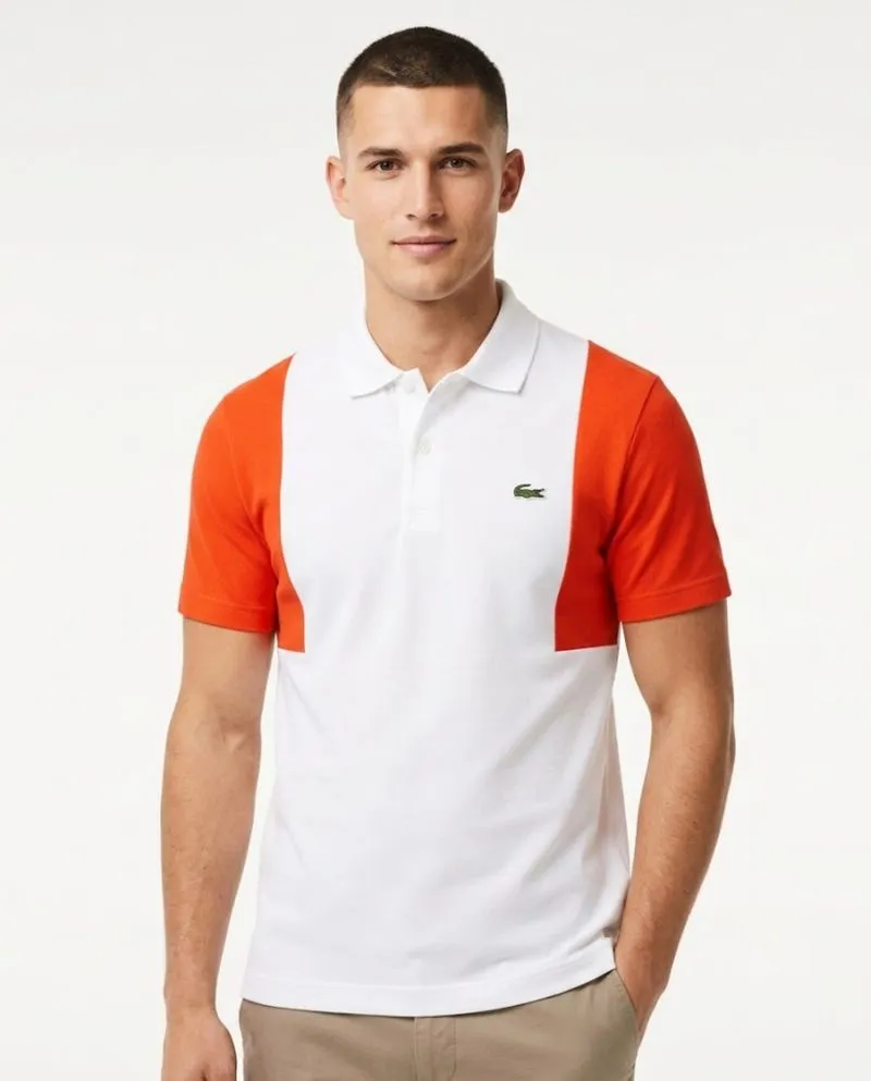 Kaos polo shirt Lacoste 17 Agustus :v colour White Red Size  photo 1