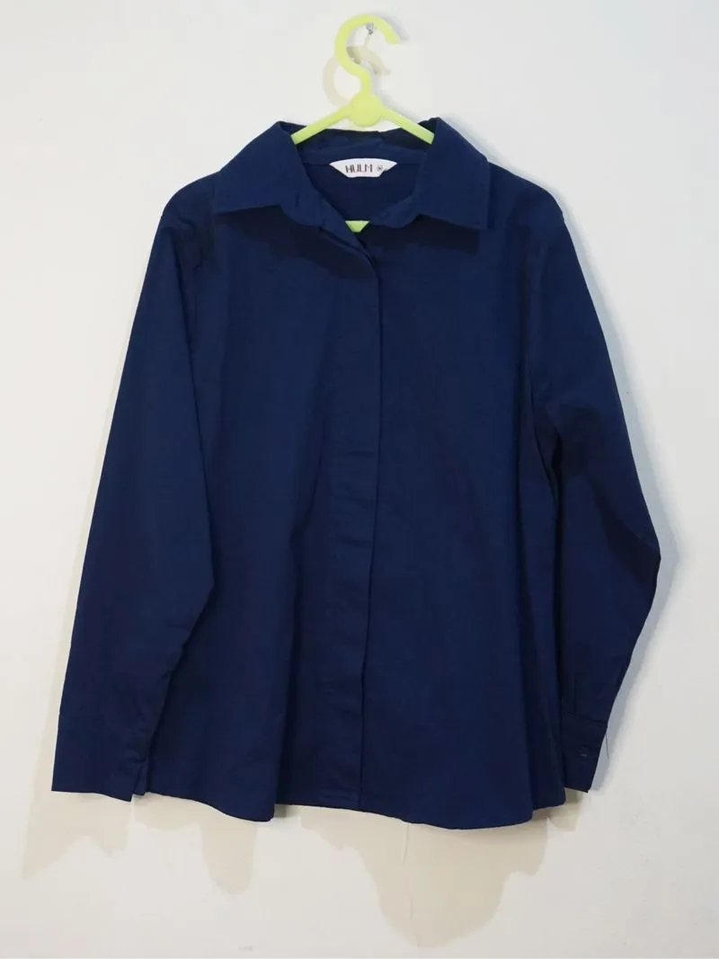 Hulm Kemeja Biru Wanita photo 1