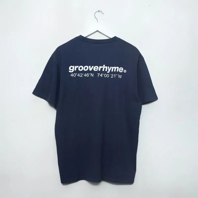 Grooverhyme Streetwear Casual T-shirt Pria navy photo 1