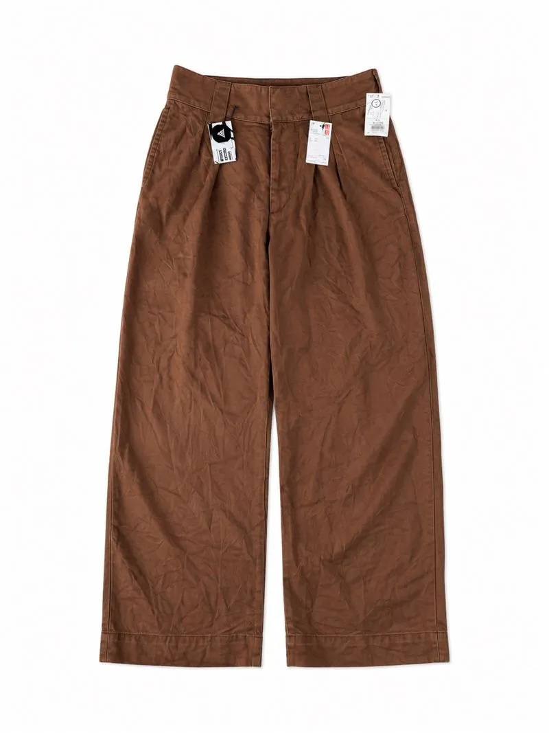 UNIQLO UU PLEATED TWILL WIDE LEG PANTS photo 1