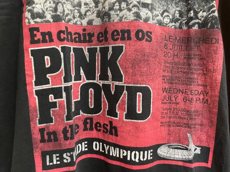 Vintage Pink Floyd French Tour Tshirt photo 1